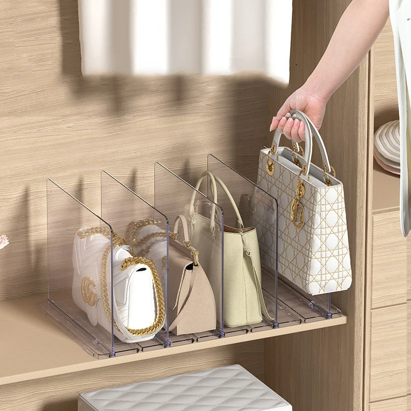 Removable Handbag Organize Divider Multi-Purpose Partition Board Wardrobe Sorting Cabinet Display Rack Kitchen Divid